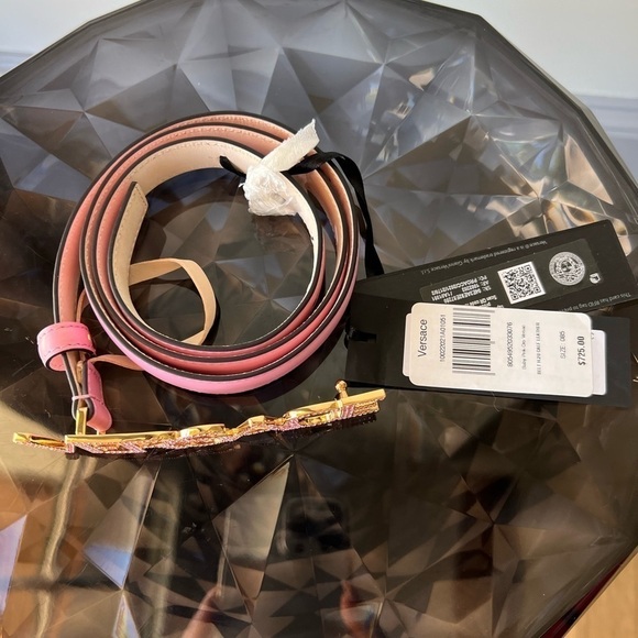 VERSACE LOGO CRYSTAL BELT main image 10